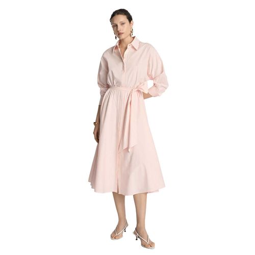 Veronika Maine Cotton Tie Belt Shirtdress